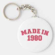 Made in 1980 keychains