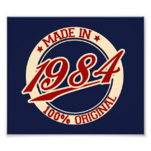 Made In 1984 Photo Print