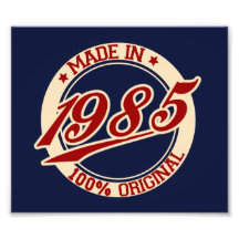 Made In 1985 Photo Print