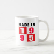 Made In 1995 Birthday Designs Mugs