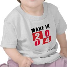 Made In 2004 Birthday Designs Tee Shirt