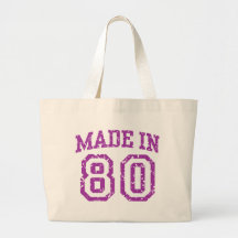 Made in 80 canvas bag
