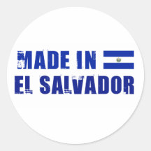 Made in El Salvador Round Sticker