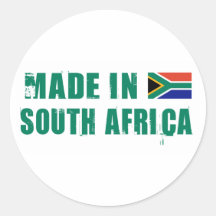 Made in South Africa Round Sticker