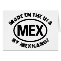 Made In The USA By Mexicano Greeting Card
