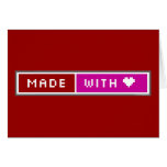 Made With Love Blog Button Card