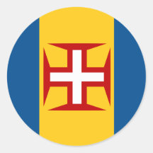 madeira round stickers