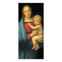 Madonna And Child, Madonna del Granduca by Raphael Rack Card Template