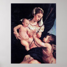 Madonna and Child with Saint John the Baptist Print