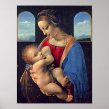 Madonna by Leonardo da Vinci Posters