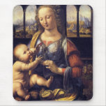 Madonna of the Carnation Mouse Pads