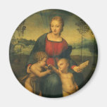 Madonna of the Goldfinch, Raphael Renaissance Art Refrigerator Magnet
