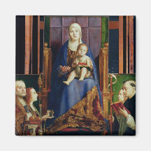 Madonna with Saint Nicholas of Bari Magnets