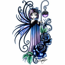 "Magdalene" Gothic Blue Rose Fairy Photo Sculpture