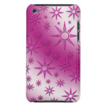 Magenta suns seamless pattern iPod Case-Mate cases