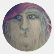 Magi ©2010L.McCallum Round Sticker