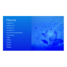 Magic Blue Profile Card Business Card Template