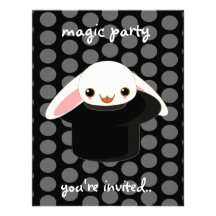 magic bunny personalized invite