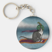 Magic Carpet Cat, keychain