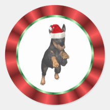 Magic Christmas Santa Animal Sticker