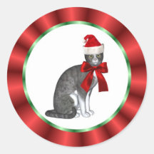 Magic Christmas Santa Animal Sticker