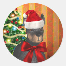 Magic Christmas Santa Animal Sticker