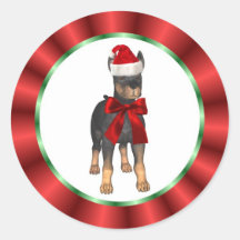 Magic Christmas Santa Animal Sticker
