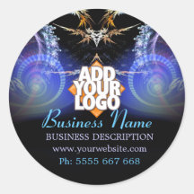 Magic Fractal Shower w/ Logo Business Sticker