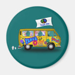 Magic Hippie Van Fridge Magnets