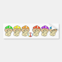 Magic Mushrooms Bumper Stickers