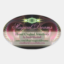 Magical Dreams Jewellery  Product Label Sticker