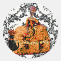 Magical Masquerade Maire Antoinette Halloween Stickers