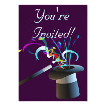 Magical Top Hat Invitation