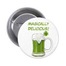 Magically Delicious St. Patrick's Day Button