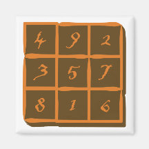 magisches Quadrat magic square Magnets