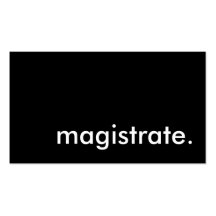magistrate. business card template