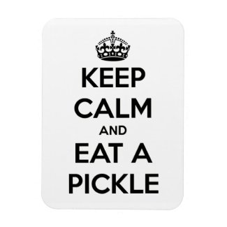 Magnet (white) - Keep Calm and Eat a Pickle