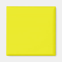 Magnet with  Bright Yellow Background