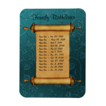 Magnetic Family Birthday Reminder - Customise