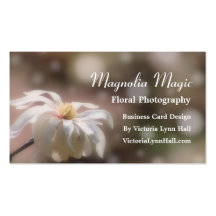 Magnolia Magic Custom Business Cards