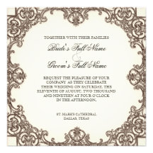 Magnolias n Bird of Paradise - Wedding Invitation