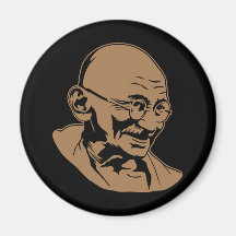 Mahatma Gandhi Portrait Magnet