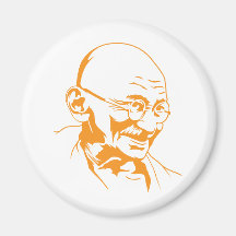 Mahatma Gandhi Portrait Magnet