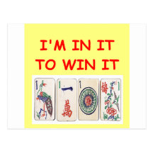 mahjong post card
