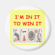mahjong refrigerator magnet