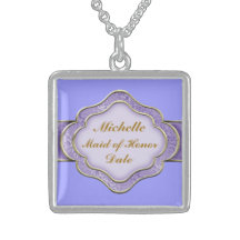 MAID of HONOR GIFT STERLING SILVER NECKLACE