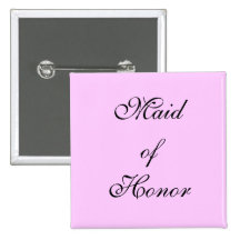 Maid of Honour Button