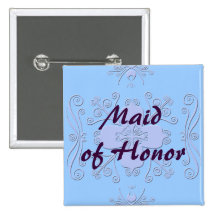 Maid of Honour Button