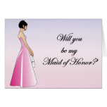 Maid of Honour card