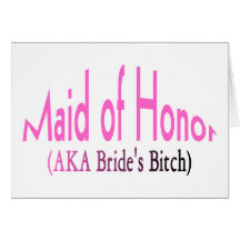 Maid Of Honour Cards
